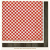 My Mind's Eye - Miss Caroline Collection - Dilly Dally - 12 x 12 Double Sided Paper - Best Checkered