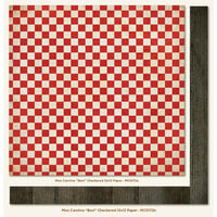 My Mind's Eye - Miss Caroline Collection - Dilly Dally - 12 x 12 Double Sided Paper - Best Checkered