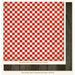 My Mind's Eye - Miss Caroline Collection - Dilly Dally - 12 x 12 Double Sided Paper - Best Checkered