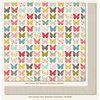 My Mind's Eye - Miss Caroline Collection - Dolled Up - 12 x 12 Double Sided Paper - Day Butterflies