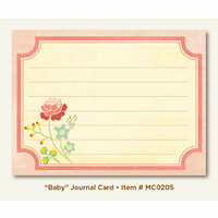 My Mind's Eye - Miss Caroline Collection - Howdy Doody - Journal Card - Baby