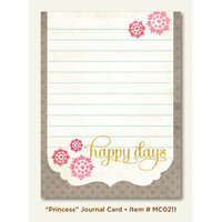 My Mind's Eye - Miss Caroline Collection - Dolled Up - Journal Card - Princess