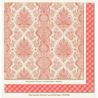 My Mind's Eye - Miss Caroline Collection - Dolled Up - 12 x 12 Double Sided Paper - Princess Lace