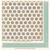 My Mind's Eye - Miss Caroline Collection - Dolled Up - 12 x 12 Double Sided Paper - Cute Quaint