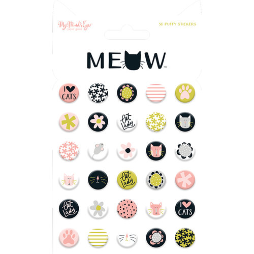 My Minds Eye - Meow Collection - Puffy Stickers