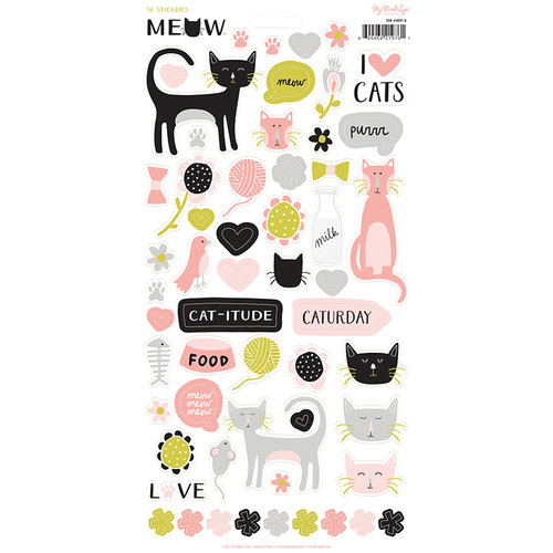 My Minds Eye - Meow Collection - Cardstock Stickers