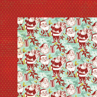 My Mind's Eye - Mistletoe Magic Collection - Christmas - 12 x 12 Double Sided Paper - Santas