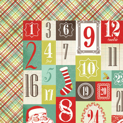 My Mind's Eye - Mistletoe Magic Collection - Christmas - 12 x 12 Double Sided Paper - Countdown