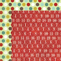 My Mind's Eye - Mistletoe Magic Collection - Christmas - 12 x 12 Double Sided Paper - Red Number