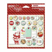 My Mind's Eye - Mistletoe Magic Collection - Christmas - Decorative Brads