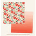 My Minds Eye - Christmas on Market Street Collection - 12 x 12 Double Sided Paper with Foil Accents - Pretty Poinsettias