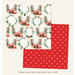 My Minds Eye - Christmas on Market Street Collection - 12 x 12 Double Sided Paper - Holiday Wreaths
