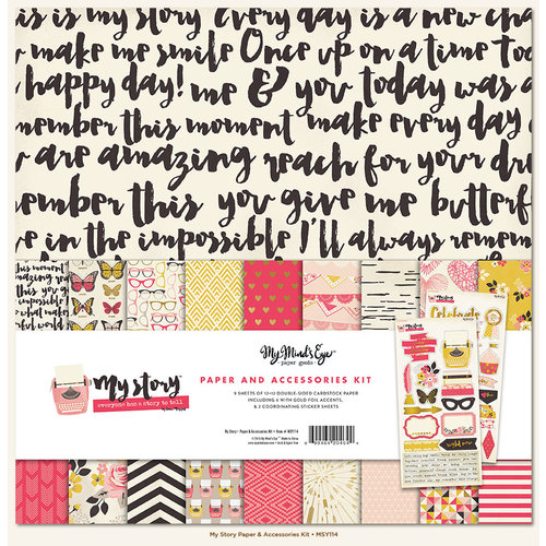 My Minds Eye - My Story Collection - 12 x 12 Paper and Accessories Kit