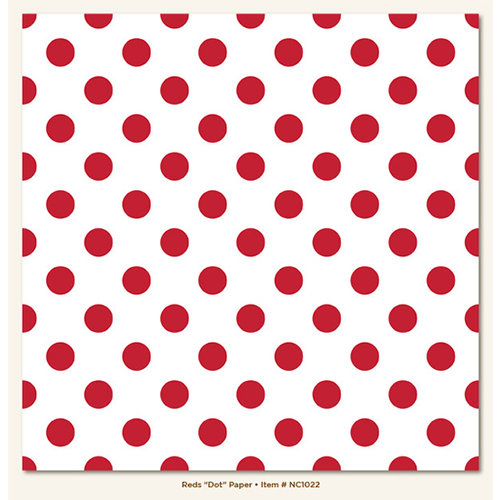 My Minds Eye - Necessities Collection - Reds - 12 x 12 Paper - Dot
