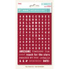 My Minds Eye - Necessities Collection - Reds - Cardstock Stickers - Tiny Alphabets and Words