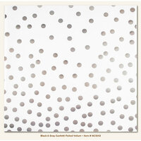 My Minds Eye - Necessities Collection - Black and Gray - 12 x 12 Vellum Paper with Foil Accents - Confetti
