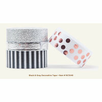 My Mind's Eye - Necessities Collection - Black and Gray - Decorative Tape