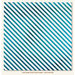 My Minds Eye - Necessities Collection - Teals - 12 x 12 Vellum Paper with Foil Accents - Stripe