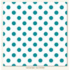 My Minds Eye - Necessities Collection - Teals - 12 x 12 Paper - Dot
