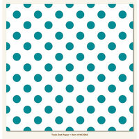 My Minds Eye - Necessities Collection - Teals - 12 x 12 Paper - Dot