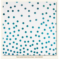 My Minds Eye - Necessities Collection - Teals - 12 x 12 Vellum Paper with Foil Accents - Confetti