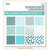 My Mind&#039;s Eye - Necessities Collection - Teals - 6 x 6 Paper Pad