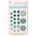 My Minds Eye - Necessities Collection - Teals - Decorative Brads