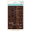 My Minds Eye - Necessities Collection - Wood - Cardstock Stickers - Tiny Alphabets and Words