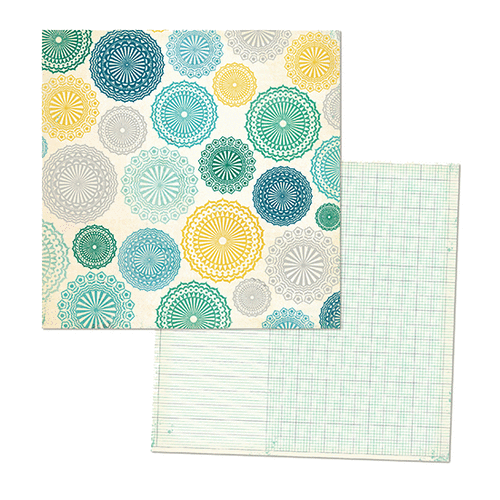 My Mind's Eye - Now and Then Collection - Little Things - 12 x 12 Double Sided Paper - Doilies