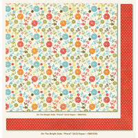 My Mind's Eye - On The Bright Side Collection - One - 12 x 12 Double Sided Paper - Floral