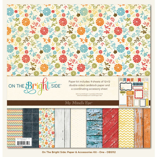 My Mind's Eye - On The Bright Side Collection - One - 12 x 12 Paper Kit