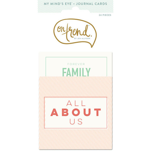 My Minds Eye - On Trend Collection - Cool - Journal Cards