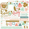 My Mind's Eye - On Trend Collection - Cool - 12 x 12 Chipboard Stickers with Foil Accents