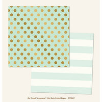 My Mind's Eye - On Trend Collection - Awesome - 12 x 12 Double Sided Paper with Foil Accents - Mini Dots