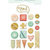 My Mind&#039;s Eye - On Trend Collection - Sweet - Chipboard Buttons with Foil Accents