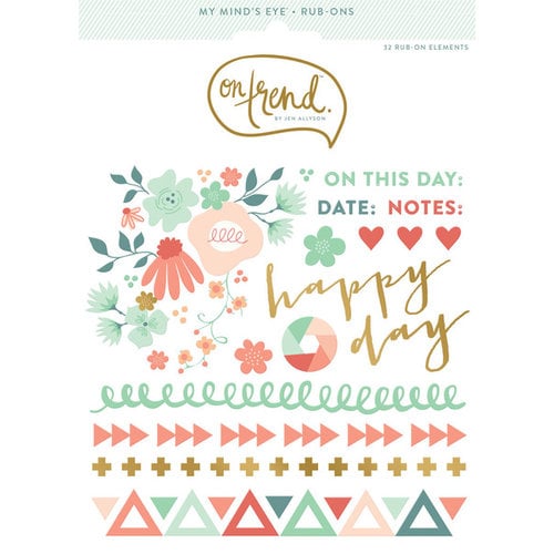 My Mind's Eye - On Trend Collection - Party - Rub Ons