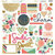 My Minds Eye - On Trend 2 Collection - 12 x 12 Chipboard Stickers - Elements
