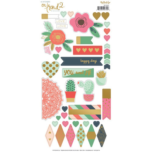 My Minds Eye - On Trend 2 Collection - Cardstock Stickers