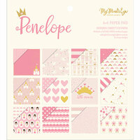 My Mind's Eye - Penelope Collection - 6 x 6 Paper Pad with Foil and Glitter Accents