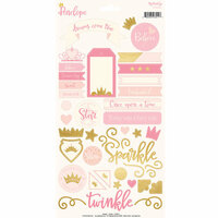 My Mind's Eye - Penelope Collection - Cardstock Stickers with Foil Accents