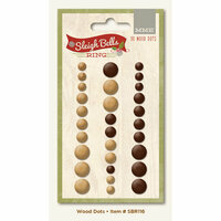 My Minds Eye - Sleigh Bells Ring Collection - Christmas - Wood Dots