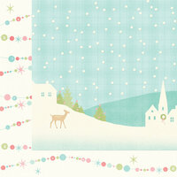 My Minds Eye - Sugar Plum Collection - Christmas - 12 x 12 Double Sided Paper with Glitter Accents - Sparkle