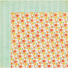 My Mind's Eye - The Sweetest Thing Collection - Tangerine - 12 x 12 Double Sided Paper - Happy Sunny