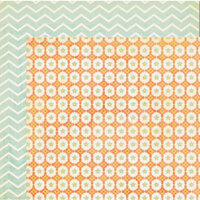 My Mind's Eye - The Sweetest Thing Collection - Tangerine - 12 x 12 Double Sided Paper - Hello Wishes
