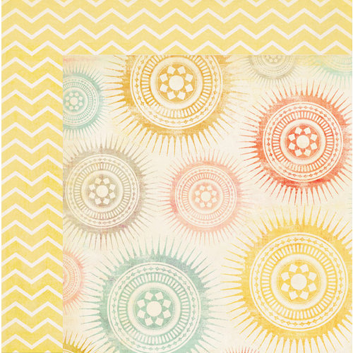 My Mind's Eye - The Sweetest Thing Collection - Tangerine - 12 x 12 Double Sided Paper - Together Round