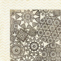 My Mind's Eye - The Sweetest Thing Collection - Honey - 12 x 12 Double Sided Paper - Simply Lovely Doily