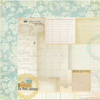 My Mind's Eye - The Sweetest Thing Collection - Bluebell - 12 x 12 Double Sided Paper - Remember Journal
