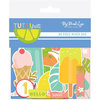 My Mind's Eye - Tutti Frutti Collection - Mixed Bag - Die Cut Cardstock Pieces with Foil Accents