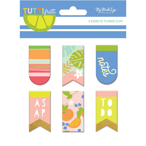 My Mind's Eye - Tutti Frutti Collection - Magnetic Clips with Foil Accents