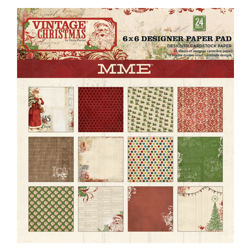 My Mind's Eye - Vintage Christmas Collection - 6 x 6 Paper Pad